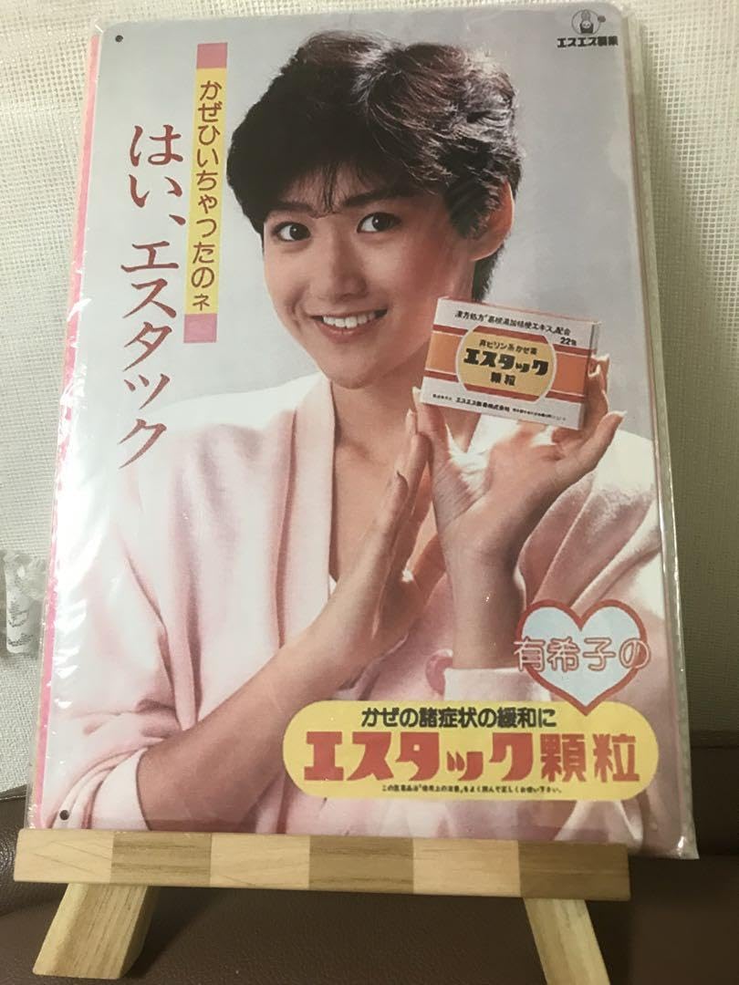Amazon.co.jp: レトロ風 岡田有希子 看板エスタック ブリキ看板 メタル